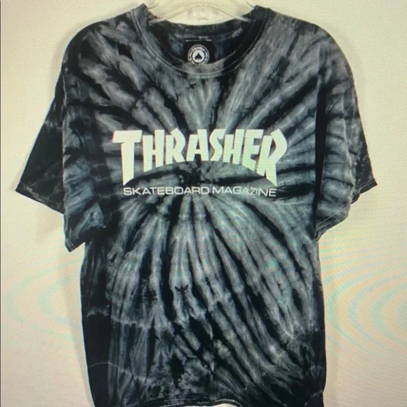 Thrasher Black Tie-Dye Short Sleeve Tee - Picture 1 of 5
